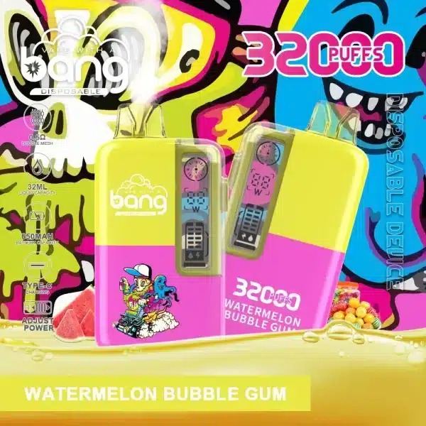 Bang 32000 Puffs Vape Watermelon Bubble Gum