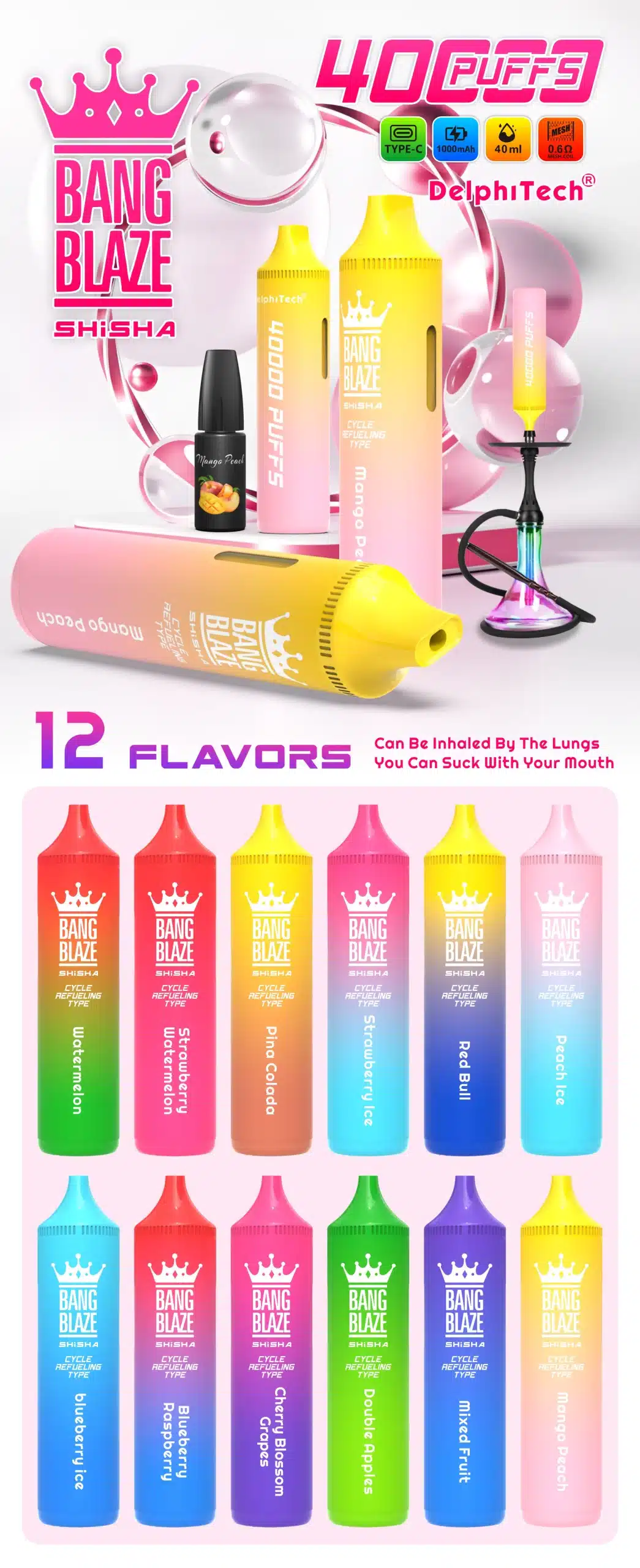 Bang Blaze Shisha 40000