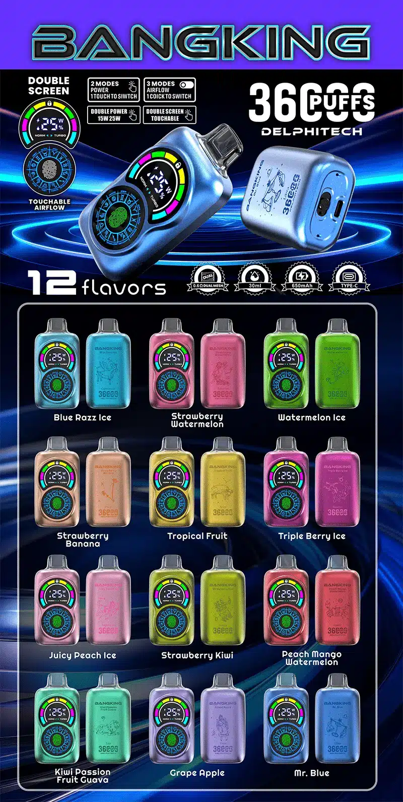 Bang King 36000 Puffs Vape