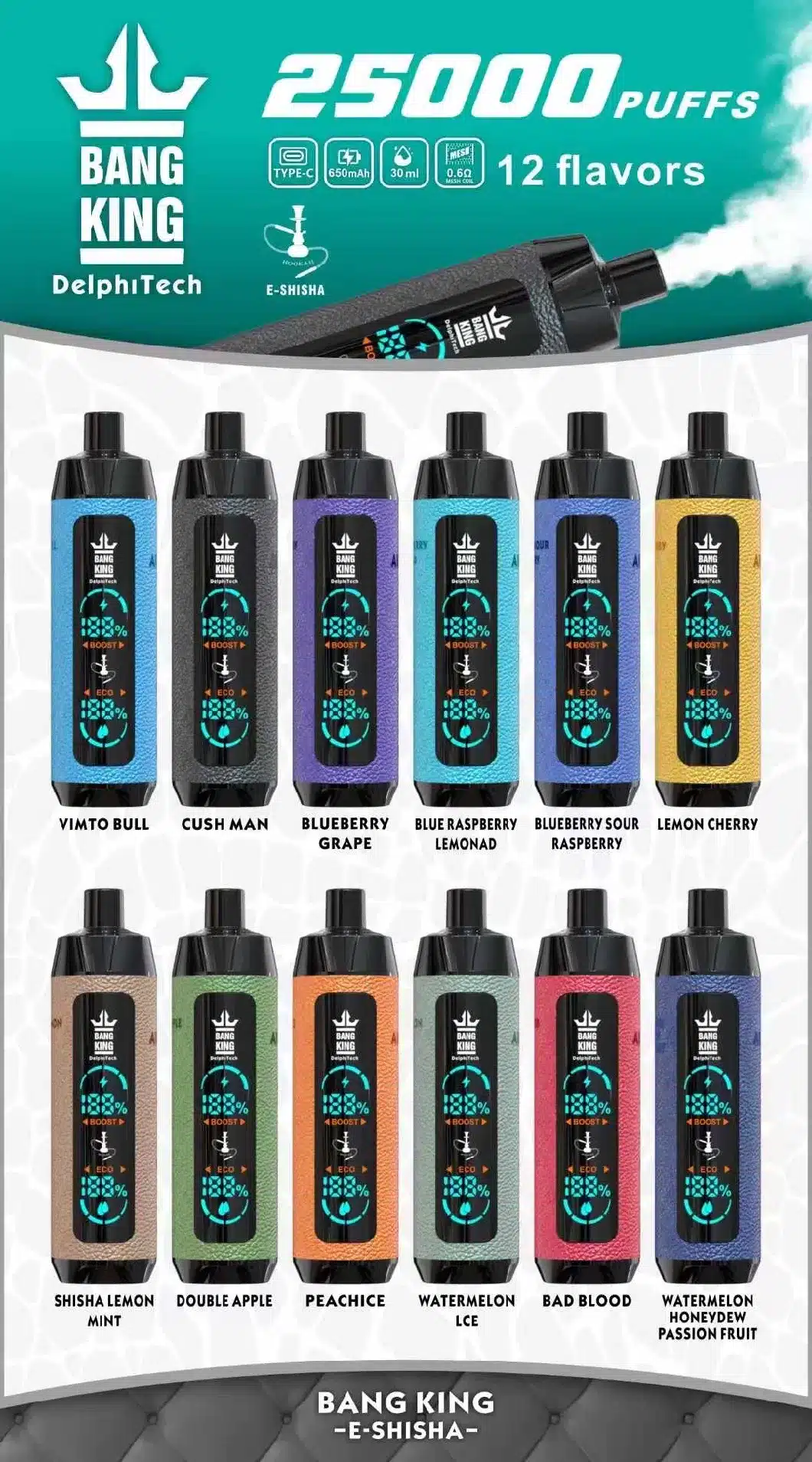 Bang King Shisha 25000