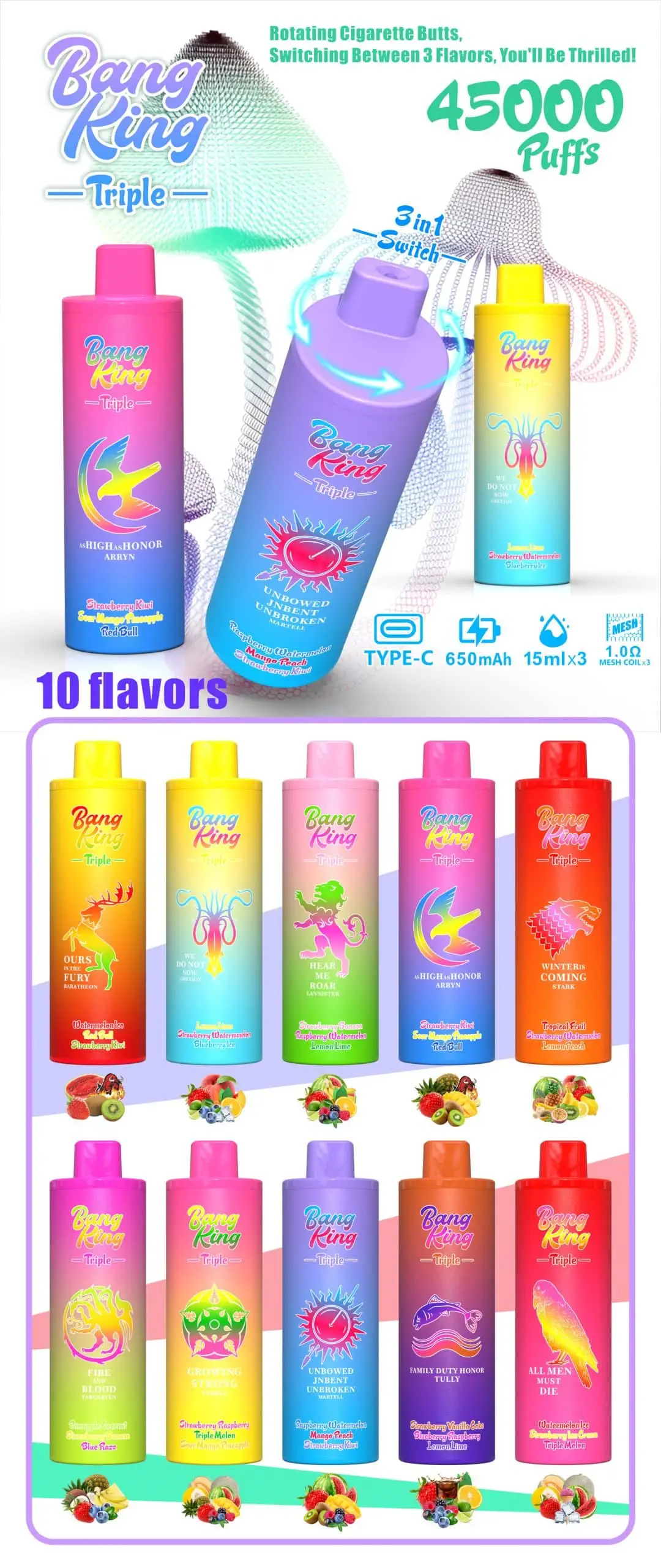 Bang King Triple 45K